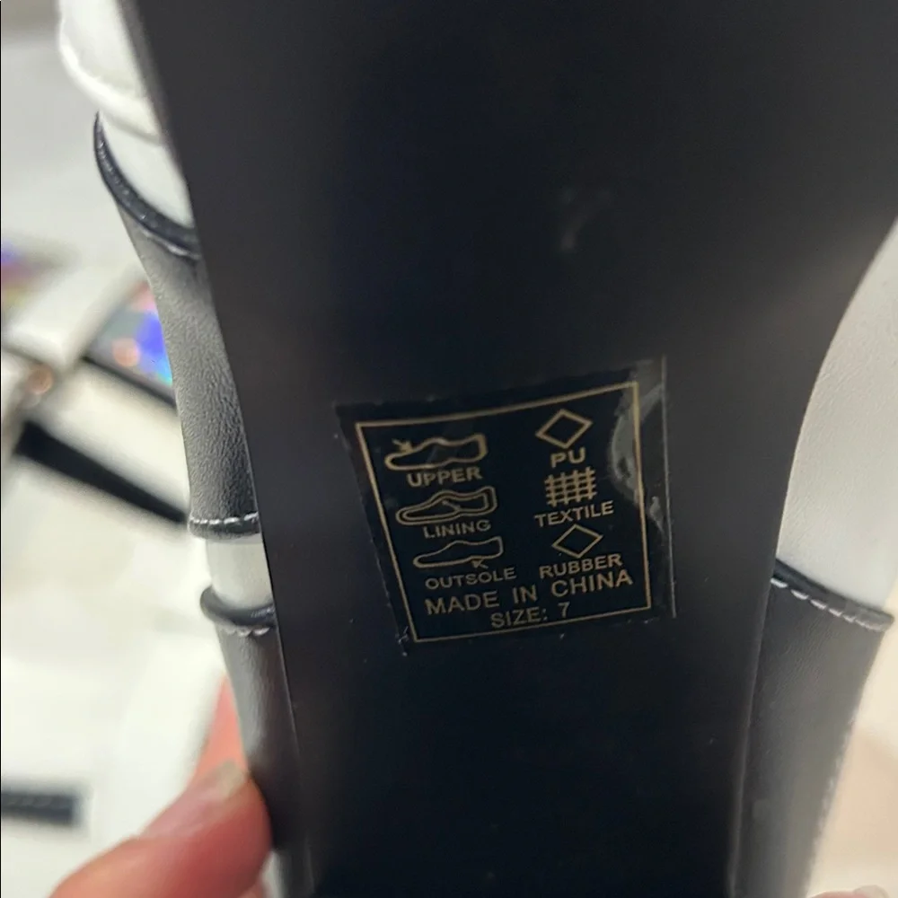 NWOT Azalea Wang Stargazer Chunky Boots 7 - Picture 5 of 8